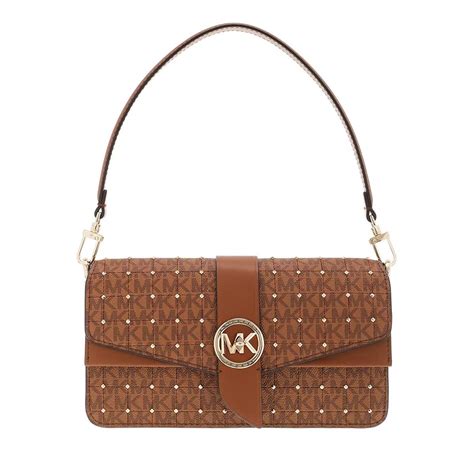 michael kors greenwich medium logo shoulder bag|Michael Kors greenwich crossbody bag.